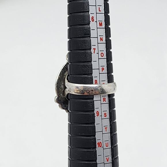 Vintage Sterling Silver Genuine Turquoise Native American Ring - Picture 5 of 5